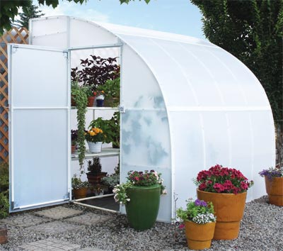 Solexx Harvester Greenhouse is fully enclosed for maximum insulation.